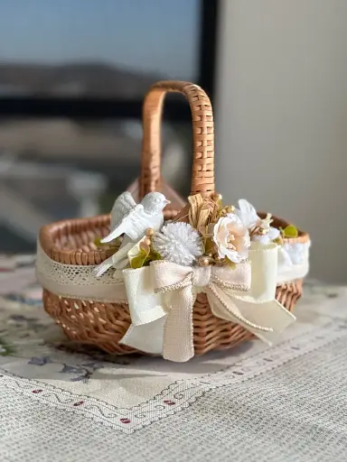 Пасхальная корзина 22х14х23см hand-made 4 MIS LT - фото 1