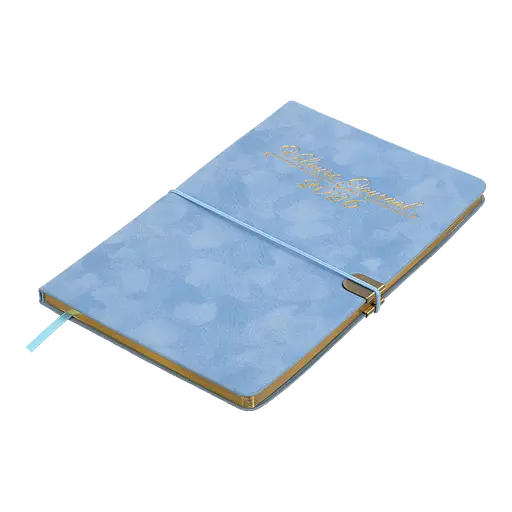 Щотижневик датований Buromax Velour 2026 A5 штучна шкіра блакитний (BM.2710-14) - фото 3