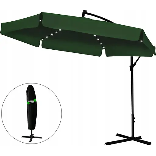 Садовый зонт GardenLine GAO1510 с LED подсветкой Green [144769] - фото 4