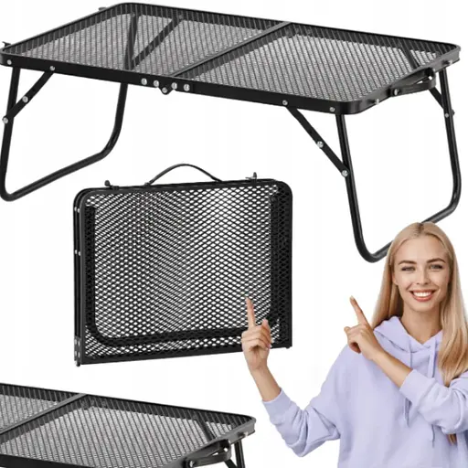 Туристичний стіл Chomik Garden Line Tourist складаний чорний - фото 4