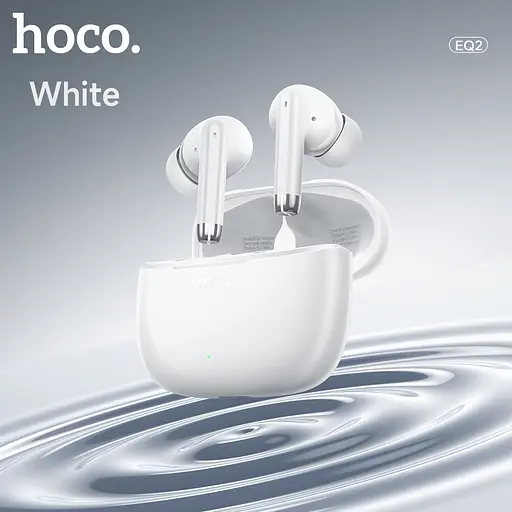 Навушники Hoco EQ2 Thought TWS | BT5.3, 320mAh, 7h | white - фото 2