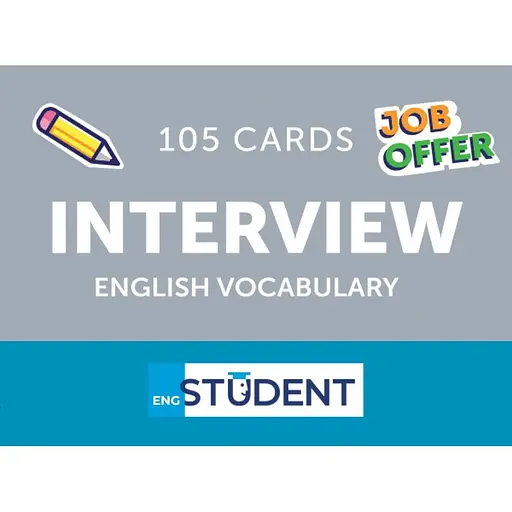 Картки для вивчення English Student Interview English Vocabulary - фото 1
