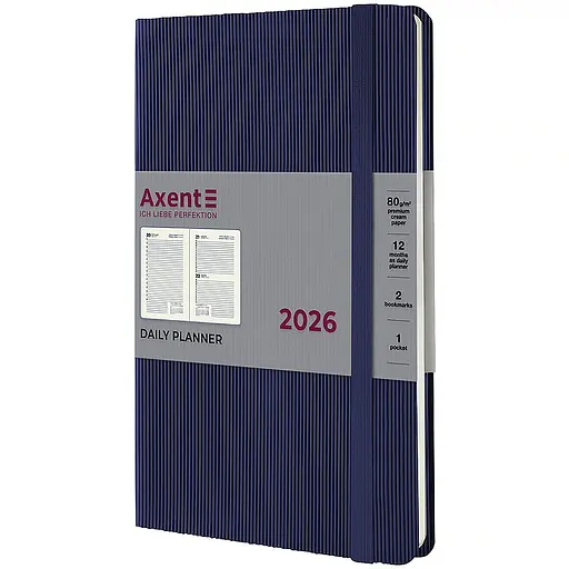Дневник Axent Partner Lines 2026 синий 145 x 210 мм (8815-26-02-A) - фото 2