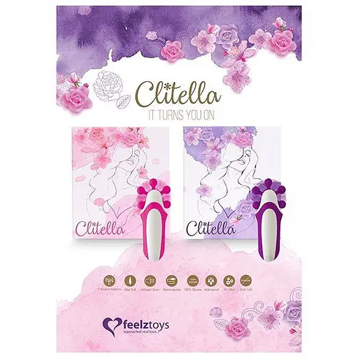 Стимулятор клітора FeelzToys Clitella Oral 11 см рожевий - фото 7