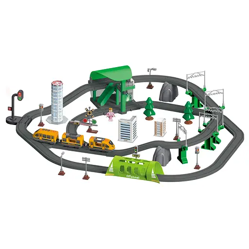 Игровой набор Otamanko Путешествующий Экспресс оранжевый 98 деталей