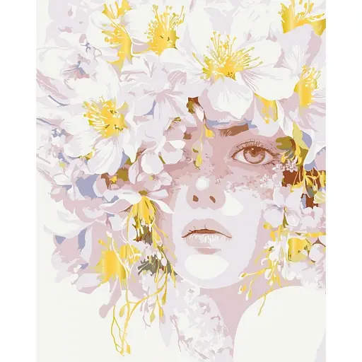 Картина по номерам "Золотистые тычинки" Art Craft 10190-AC с металлизированными красками 40х50 см - фото 1