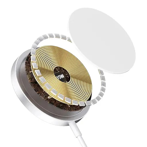 БЗП WIWU Wi-W009 Cableless charger 15W White - фото 2