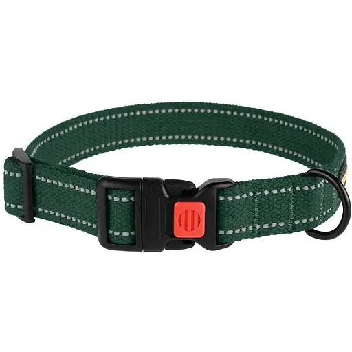 Нашийник для собак Barksi Сotton XL 43-66х2.5 см зелений - фото 3