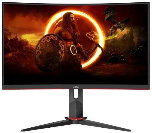 Монiтор 27" AOC C27G2Z3/BK Black/Red - фото 2