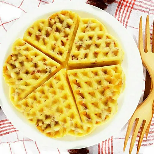 Силіконова форма для випічки вафель Серце, Kitchen Master Жовтий 86190 - фото 9