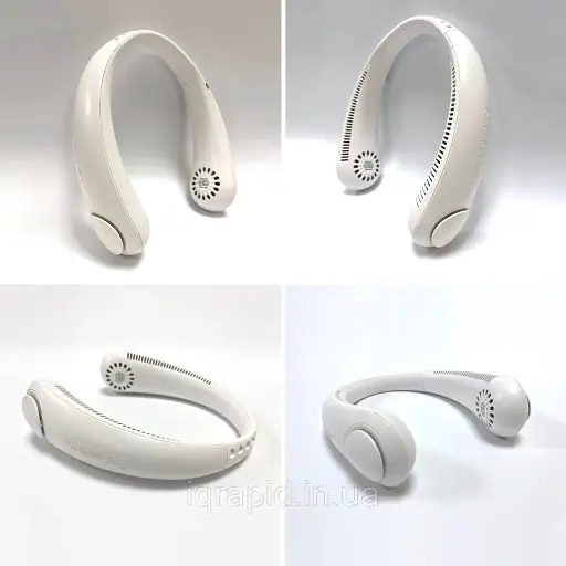 Гнучкий вентилятор на шию USB Cat-neck Fan A206 Білий - фото 5