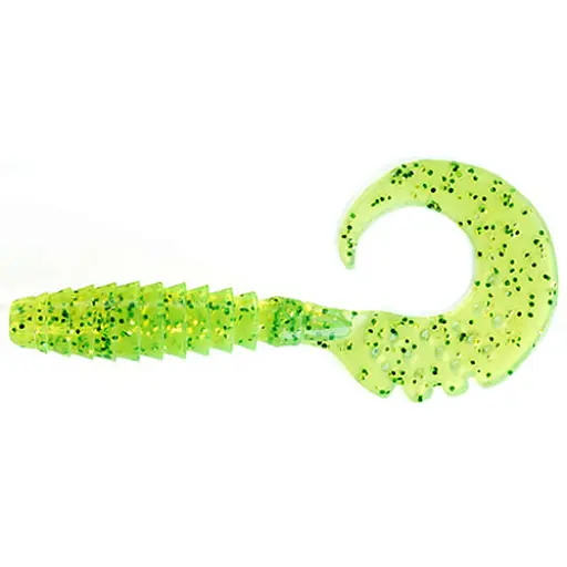 Силикон FishUP Fancy Grub 1" #026 - Flo Chartreuse/Green (12 шт/уп)