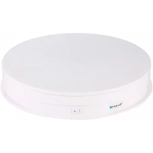 Поворотний стіл Puluz PU3049W USB 30см White [86239]
