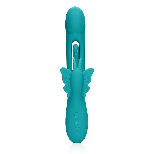 Вібратор Loveline Flapping G-Spot Butterfly 25.7 см бірюзовий - фото 4