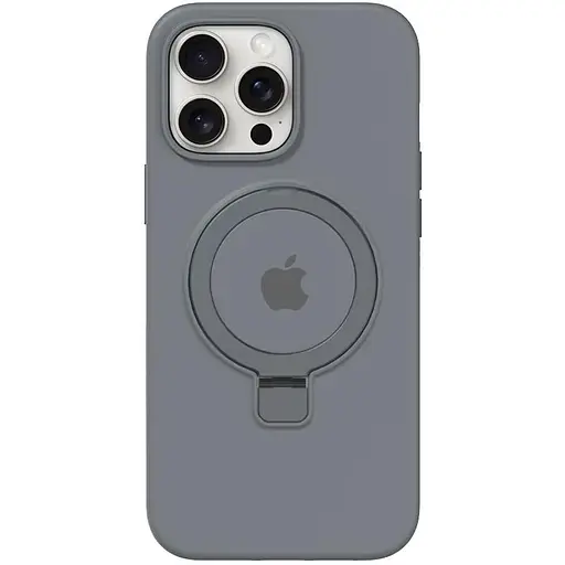 Чохол Epik Silicone Case Full Protective with Ring для Apple iPhone 15 Pro 6.1 Grey