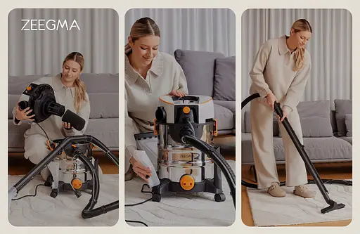 Пилосос Zeegma Zonder PRO AQUA професійний миючий Silver - фото 3