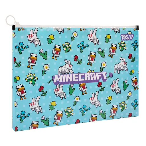 Папка - конверт Yes А4 на блискавці Minecraft Spring (492351)