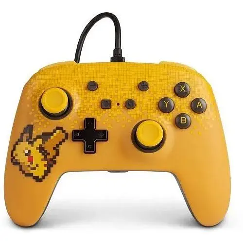 PowerA Enhanced Wired Controller for Nintendo Switch (Pixel Pikachu)