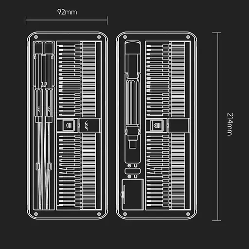 Набір викруток з бітами Xiaomi JIMI Home Screwdriver Set 81 в 1 (JM-GNT80) - фото 8