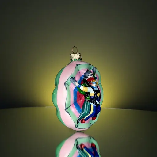 Ялинкова прикраса Різдвяні історії Парашутист скло (4820001064377) - фото 3