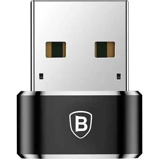 Перехідник Baseus USB to USB-C Female Black (CAAOTG-01) [76681] - фото 3