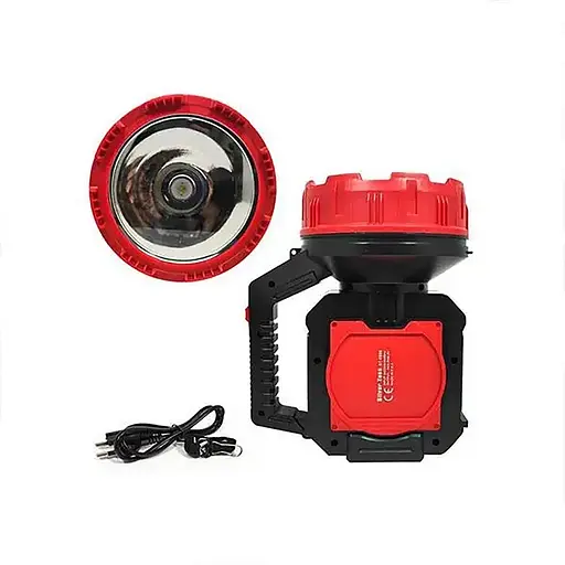 Акумуляторний світлодіодний переносний ліхтар Silver Toss ST-6689 з ручкою 10 Вт Червоний 88201 - фото 3