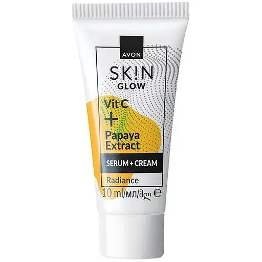 Крем-сироватка для обличчя Avon з вітаміном С та екстрактом папаї Сяйво 10 мл (49469262) - фото 1