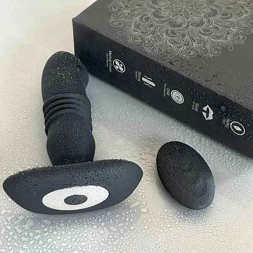 Анальний фалоімітатор Масажер простати Анальний телескопічний вібромасажер - фото 3