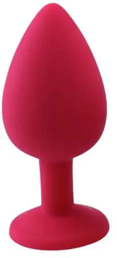 Анальная пробка I’MCUM Crystal Harmony Размер S 7x3 см Силиконовая Красная (IM-KGS201_S_red) - фото 2