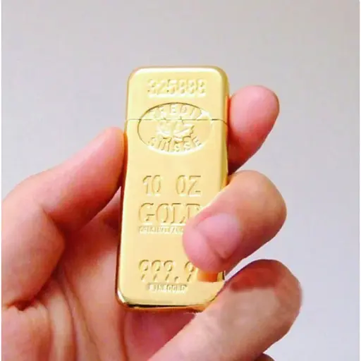 Зажигалка газовая cлиток золота Gold (18315) - фото 3