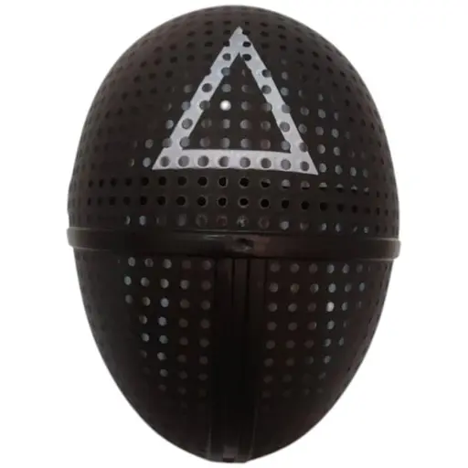 Маска наглядача гра у кальмара трикутник G-Toys Squid Game чорна - фото 1