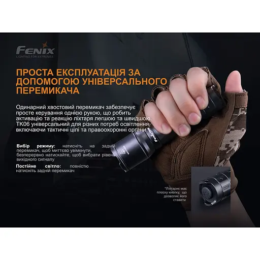 Фонарь ручной Fenix ​​TK06 - фото 10