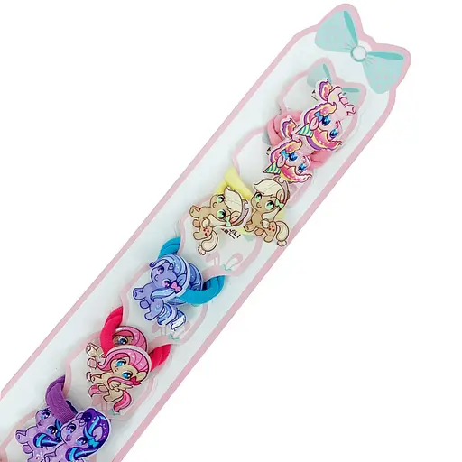 Резинка для волосся дитяча Міні єдиноріг La-beauty 0108-420, 10 штк - фото 1