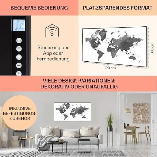 Инфракрасный обогреватель Klarstein Air Art Smart (10037871) - фото 4