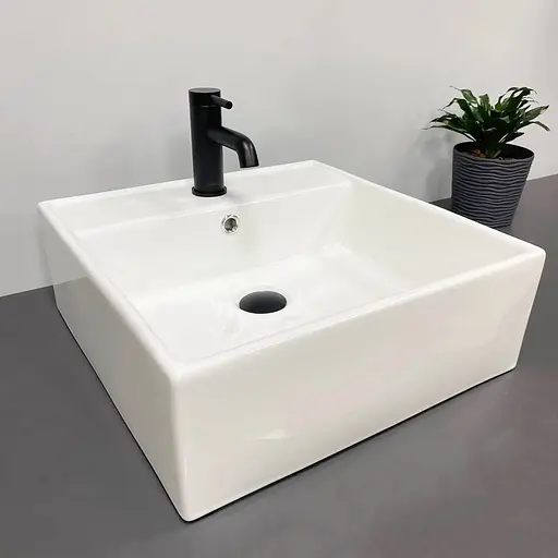 Умивальник VBI Teramo white накладний підвісний VBI-014701, Білий - фото 1