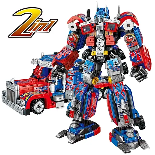 Конструктор TRANSFORMERS Optimus Prime Vs Машина 2в1 Робот трансформер, DB-0158, 709 деталей