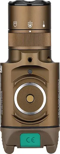 Фонарь с ЛЦВ Olight Baldr Pro R Green Laser Desert Tan - фото 9