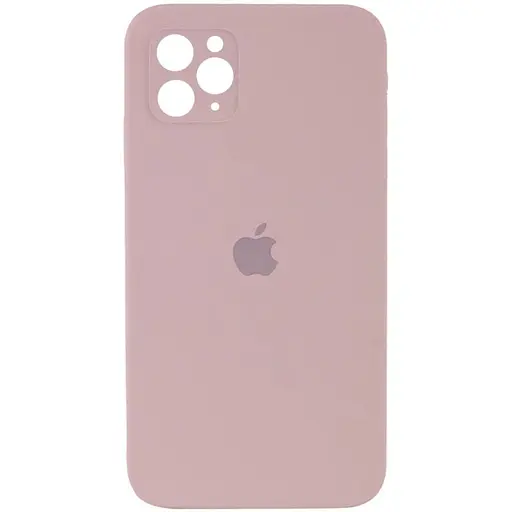 Чохол Epik Silicone Case Square Full Camera Protective AA для Apple iPhone 11 Pro Max 6.5 Рожевий/Pink Sand - фото 1