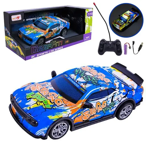 Машина на радіокеруванні, світлові ефекти, 28x13.5x12 см, 998-1B (В асортименті)