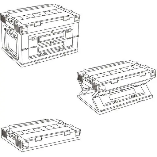 Туристичний складний контейнер Naturehike NH20SJ036 80л (Сірий) - фото 2