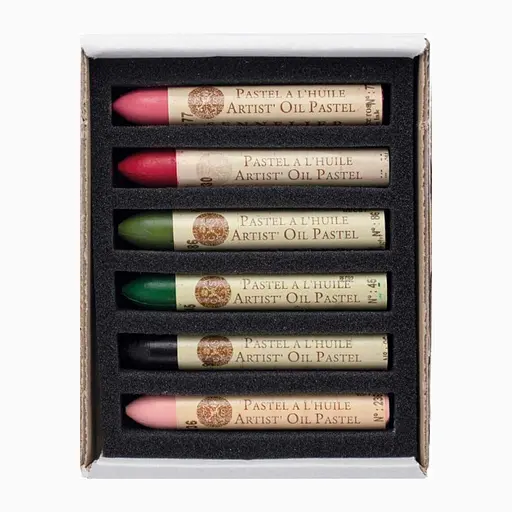 Набор масляной пастели Sennelier Rose in bloom, 6 цветов, картон. - фото 2