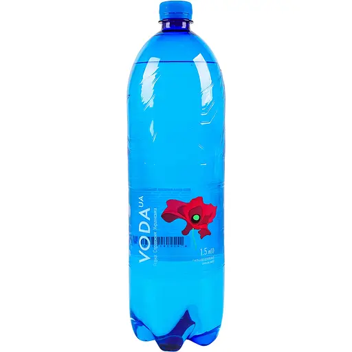 Вода питьевая Voda UA Родная Настоящая Украинская сильногазированная 1.5 л