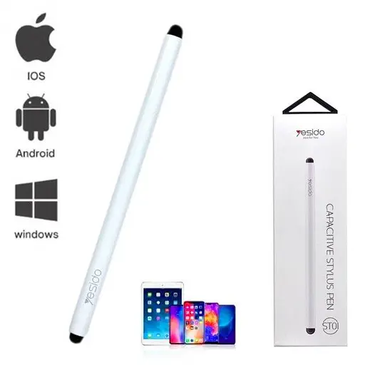 Стилус ручка Yesido St-01 Capacitive Stylus pen тонкий кінчик білий - фото 3