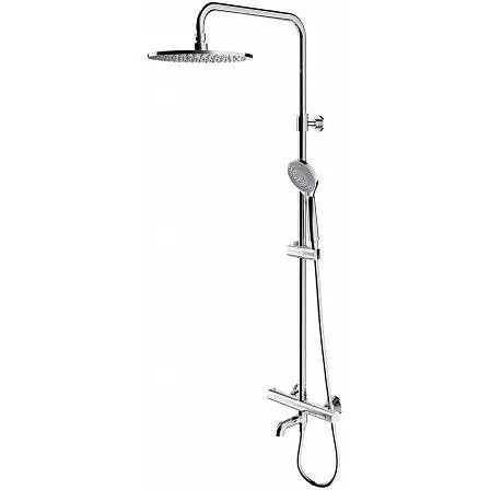 Душова система з термостатом Omnires Y chrome Y1234ALCR, Хром - фото 1