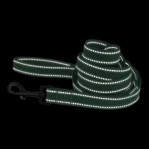 Повідець для собак Barksi Сotton з карабіном квадратне вушко 200x1.6 см армійський - фото 2