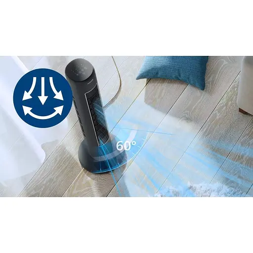 Вентилятор Philips колонный 110 см графит 40 Вт (CX5535/11) - фото 18