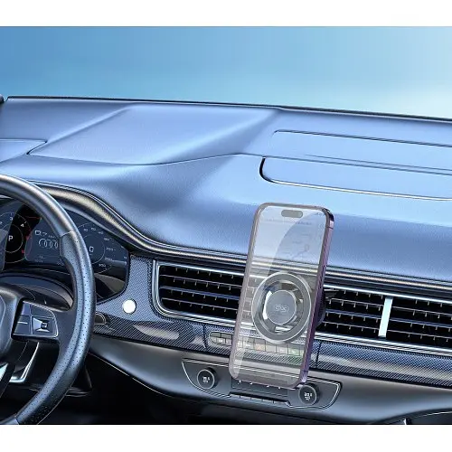 Автодержатель XO C130 Magnetic suction air outlet Черный - фото 4