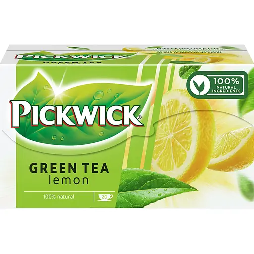 Чай зеленый Pickwick з лемонграссом та цедрою лимона 40 г (20 шт. х 2 г)