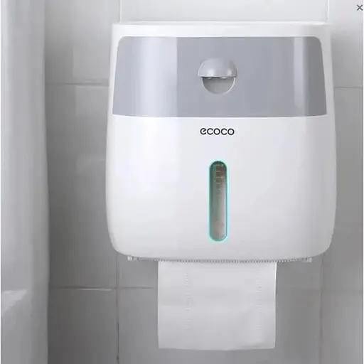 Держатель для туалетной бумаги и полотенец Ecoco с ящиком и подставкой для телефона