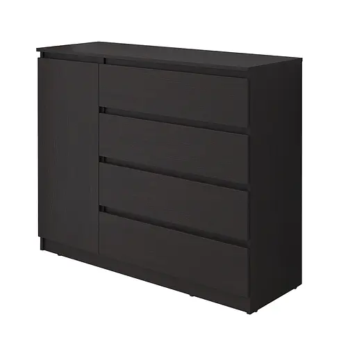 Комод в спальню MebelStar Нео 1Д4Ш 120x43x98 см Венге темний (MBS-1056) - фото 4